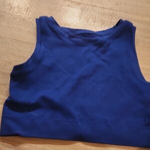 Women's Vibrant Blue Crop Top